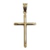 Christian | Geel gouden holle kruis | Nu te koop bij 14Karaats.nl | 10001091-Pendants