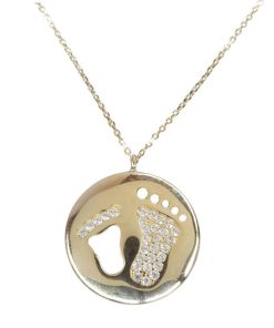 Christian | Gouden zirkonia baby hanger | Nu te koop bij 14Karaats.nl | 10001091-Pendants