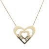 Christian | Gouden zirkonia dubbele harten hanger | Nu te koop bij 14Karaats.nl | 10001091-Pendants