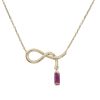 Christian | Geel gouden robijn hanger | Nu te koop bij 14Karaats.nl | 10001091-Pendants