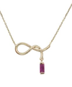 Christian | Geel gouden robijn hanger | Nu te koop bij 14Karaats.nl | 10001091-Pendants