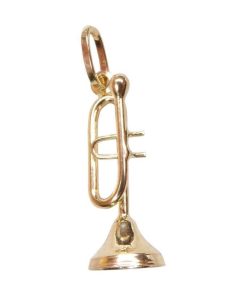 Christian | Gouden trompet hanger | Nu te koop bij 14Karaats.nl | 10001091-Pendants