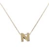 Christian | Gouden ketting met N hanger | Nu te koop bij 14Karaats.nl | 10001091-Pendants