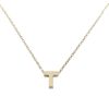 Christian | Gouden ketting met T hanger | Nu te koop bij 14Karaats.nl | 10001091-Pendants