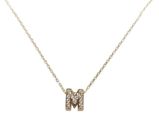 Christian | Gouden ketting met M zirkonia hanger | Nu te koop bij 14Karaats.nl | 10001091-Pendants