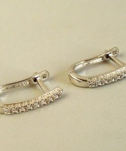 Christian | Wit gouden zirkonia oorbellen | Nu te koop bij 14Karaats.nl | 10001087-Earrings/Body-piercing Jewellery