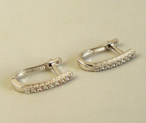 Christian | Wit gouden zirkonia oorbellen | Nu te koop bij 14Karaats.nl | 10001087-Earrings/Body-piercing Jewellery