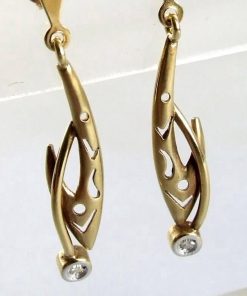 Christian | Gouden oorbellen met zirkonia | Nu te koop bij 14Karaats.nl | 10001087-Earrings/Body-piercing Jewellery