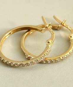 Christian | 14 karaat zirkonia oorbellen | Nu te koop bij 14Karaats.nl | 10001087-Earrings/Body-piercing Jewellery
