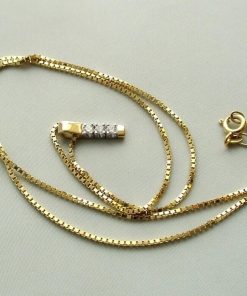 Christian | Christian gouden collier en hanger met diamanten | Nu te koop bij 14Karaats.nl | 10001091-Pendants