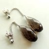 Christian | Gouden oorbellen met rookkwarts | Nu te koop bij 14Karaats.nl | 10001087-Earrings/Body-piercing Jewellery