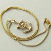 Christian | Gouden collier en anker hanger | Nu te koop bij 14Karaats.nl | 10001091-Pendants