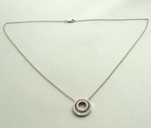 Christian | Wit gouden collier met diamanten hanger | Nu te koop bij 14Karaats.nl | 10001091-Pendants