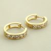 Christian | Geel gouden Christian oorbellen met zirkonia | Nu te koop bij 14Karaats.nl | 10001087-Earrings/Body-piercing Jewellery