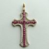 Christian | Gouden hanger met robijn en zirkonia | Nu te koop bij 14Karaats.nl | 10001091-Pendants