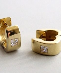 Christian | Gouden zirkonia oorringen | Nu te koop bij 14Karaats.nl | 10001087-Earrings/Body-piercing Jewellery