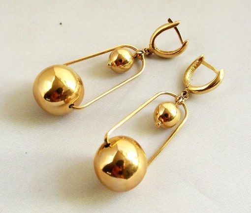Christian | Christian 14 karaat geel gouden oorbellen | Nu te koop bij 14Karaats.nl | 10001087-Earrings/Body-piercing Jewellery