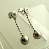 Christian | Wit gouden oorbellen met diamant en parel | Nu te koop bij 14Karaats.nl | 10001087-Earrings/Body-piercing Jewellery