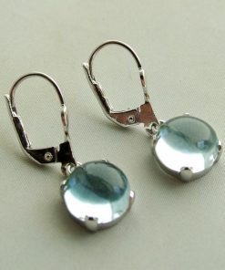 Christian | Wit gouden oorbellen met topaas | Nu te koop bij 14Karaats.nl | 10001087-Earrings/Body-piercing Jewellery