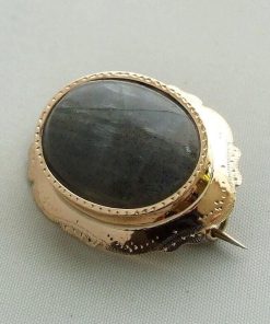 Christian | Gouden broche met labradoriet | Nu te koop bij 14Karaats.nl | 10001085-Brooches