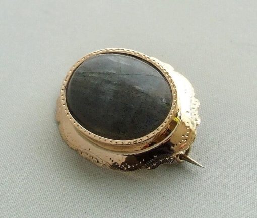 Christian | Gouden broche met labradoriet | Nu te koop bij 14Karaats.nl | 10001085-Brooches