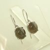 Christian | Oorhanger Met Grijze Ovalen Maansteen | Nu te koop bij 14Karaats.nl | 10001087-Earrings/Body-piercing Jewellery