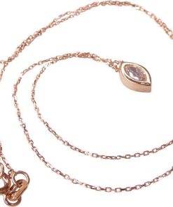 Christian | Rose gouden zirkonia marquise hanger | Nu te koop bij 14Karaats.nl | 10001091-Pendants
