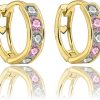 Zwartevalk | Juwelier Zwartevalk - 14 karaat gouden kinder oorbellen met zirkonia 12.111.066/10 mm-- | Nu te koop bij 14Karaats.nl | 10001087-Earrings/Body-piercing Jewellery
