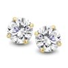 Velini Jewels | Velini Jewels -GEA2204-Oobellen-9 karat goud-6MM Cubic Zirkonia | Nu te koop bij 14Karaats.nl | 10001087-Earrings/Body-piercing Jewellery
