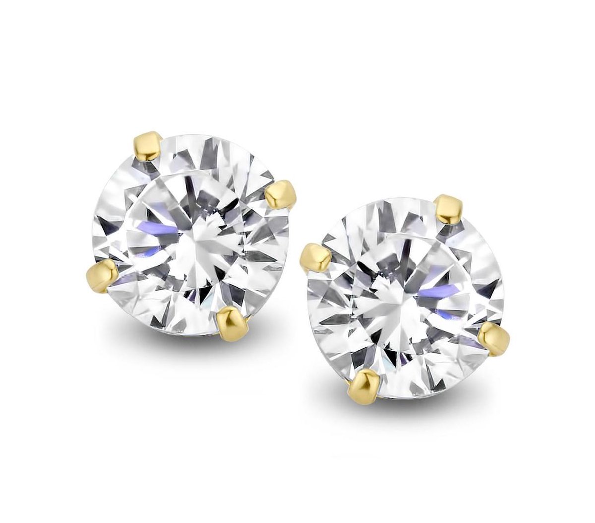 Velini Jewels | Velini Jewels -GEA2204-Oobellen-9 karat goud-6MM Cubic Zirkonia | Koop bij 14Karaats.nl Velini Jewels | Velini Jewels -GEA2204-Oobellen-9 karat goud-6MM Cubic Zirkonia | Nu te koop bij 14Karaats.nl | 10001087-Earrings/Body-piercing Jewellery