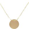 Christian | Gouden ketting met ronde hanger | Nu te koop bij 14Karaats.nl | 10001091-Pendants