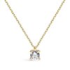 Lux | ITY LUX 18 karaats geelgouden hanger met diamant 0