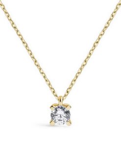 Lux | ITY LUX 18 karaats geelgouden hanger met diamant 0