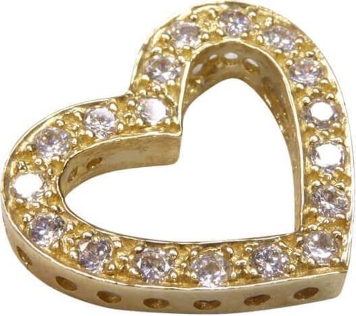 Christian | Geel gouden hart hanger | Nu te koop bij 14Karaats.nl | 10001091-Pendants