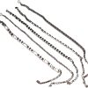 Merkloos / Sans marque | Allecto plus - Set van 5 verstelbare enkelkettinkjes met zilveren kettingen - Waterdicht - Vrouwelijke strandstijl - Meerlaags ontwerp | Nu te koop bij 14Karaats.nl | 10001083-Anklets