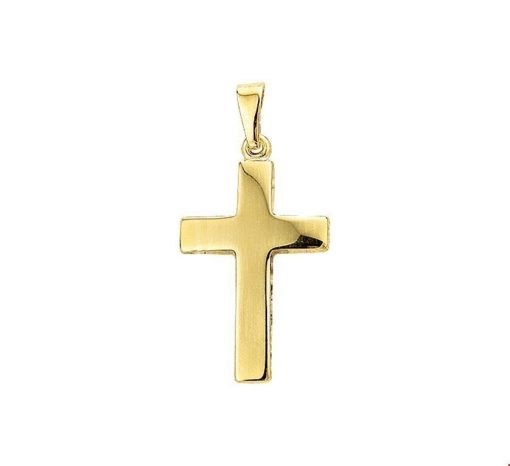Its-Beautiful | Trendjuwelier huiscollectie 4007379 Gouden bedel kruis | Nu te koop bij 14Karaats.nl | 10001091-Pendants