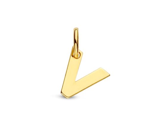 Its-Beautiful | Letter Hanger in massief 14 Karaat Goud | Nu te koop bij 14Karaats.nl | 10001091-Pendants