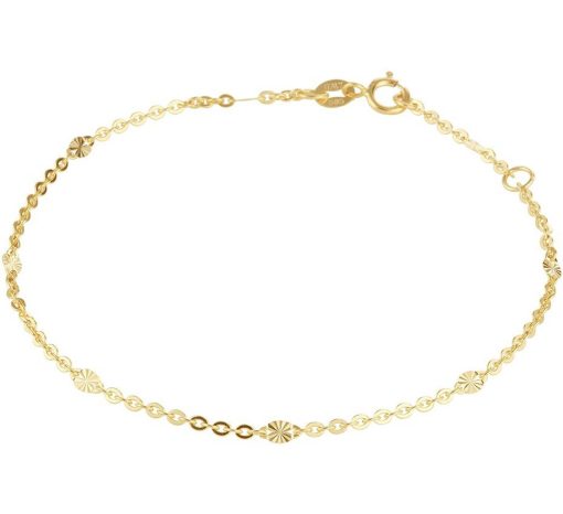 The Jewelry Collection | Geelgouden Enkelbandje 2 4021541 | Nu te koop bij 14Karaats.nl | 10001083-Anklets