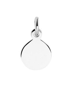 Kasius | Gerhodineerde Zilveren Ronde Graveerhanger - 1333354 | Nu te koop bij 14Karaats.nl | 10001091-Pendants