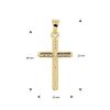 Its-Beautiful | 14K Gouden Hanger Kruis met Gediamanteerde afwerking | Nu te koop bij 14Karaats.nl | 10001091-Pendants