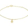 The Jewelry Collection | Geelgouden Enkelbandje ster 1 4020720 | Nu te koop bij 14Karaats.nl | 10001083-Anklets