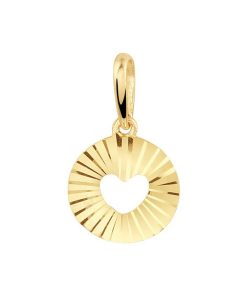 Its-Beautiful | Hanger Hart Gediamanteerd 14K Geelgoud | Nu te koop bij 14Karaats.nl | 10001091-Pendants