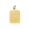 Kasius | Huiscollectie 4013229 Gouden graveerplaat rechthoek | Nu te koop bij 14Karaats.nl | 10001091-Pendants