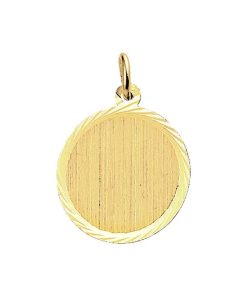 Kasius | 14K Geelgouden Graveerhanger gediamanteerd - 4018356 | Nu te koop bij 14Karaats.nl | 10001091-Pendants