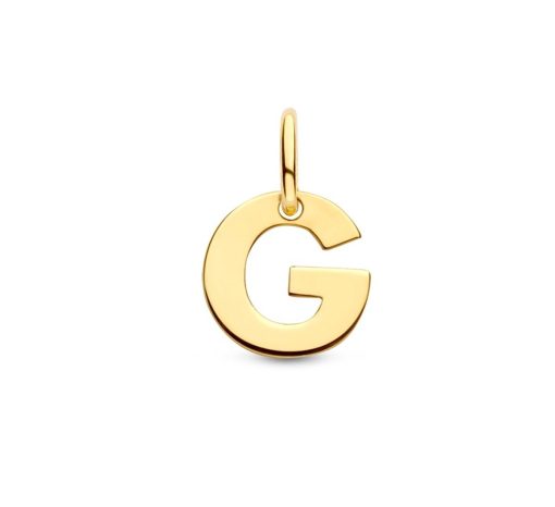 Its-Beautiful | Letter Hanger in massief 14 Karaat Goud | Nu te koop bij 14Karaats.nl | 10001091-Pendants