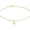 Kasius | 14K Geelgouden Enkelbandje - Hartjes Design - 1