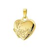The Jewelry Collection | medaillon hart gravure 14K geelgoud 4005922 | Nu te koop bij 14Karaats.nl | 10001091-Pendants