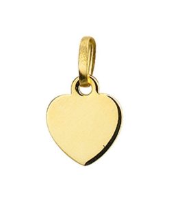 Kasius | 14K geelgoud graveerhanger hart poli/mat 4018994 | Nu te koop bij 14Karaats.nl | 10001091-Pendants