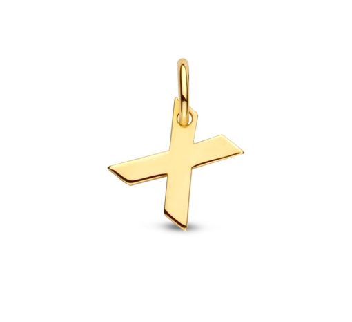 Its-Beautiful | Letter Hanger in massief 14 Karaat Goud | Nu te koop bij 14Karaats.nl | 10001091-Pendants