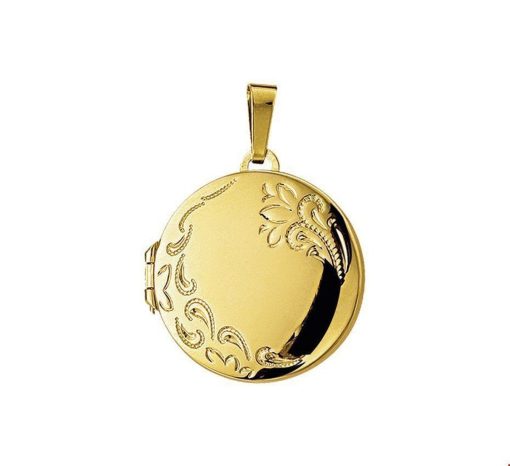 Kasius | Trendjuwelier huiscollectie 4012383 Gouden medaillon | Nu te koop bij 14Karaats.nl | 10001091-Pendants